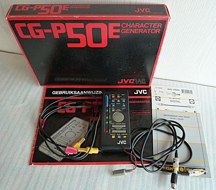 JVC tekengenerator CG-P50E retro, Audio, Tv en Foto, Fotografie | Fotostudio en Toebehoren, Zo goed als nieuw, Overige typen, Ophalen of Verzenden