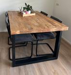 Mango houten eettafel, Huis en Inrichting, Tafels | Eettafels, Ophalen, Zo goed als nieuw, Rechthoekig, 50 tot 100 cm