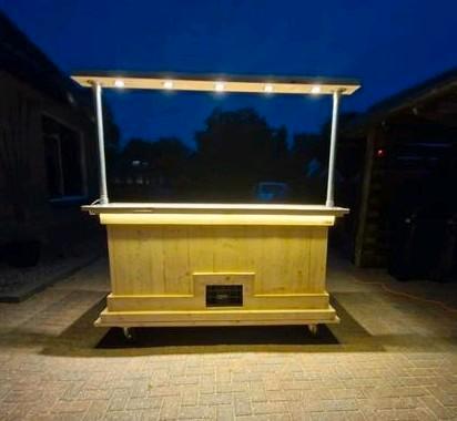 Mobiele bar koelbuffet bar koeling cafe, Huis en Inrichting, Barren, Zo goed als nieuw, Ophalen