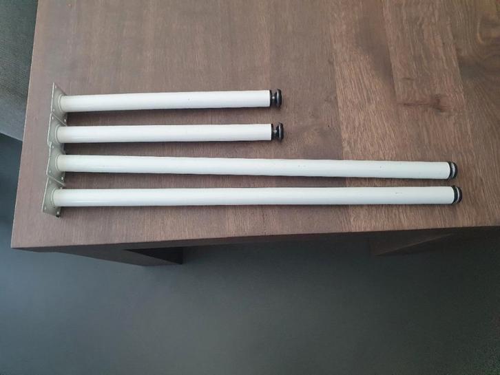tafelpoten 2 stuks 41 cm, Huis en Inrichting, Tafelonderdelen, Tafelpoot, Minder dan 50 cm, Minder dan 50 cm, Rond, Metaal, Ophalen of Verzenden