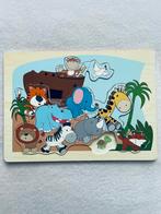 Houten Puzzel De Ark van Noah 10 Stukjes, Gebruikt, Ophalen of Verzenden, Van hout, Minder dan 10 stukjes