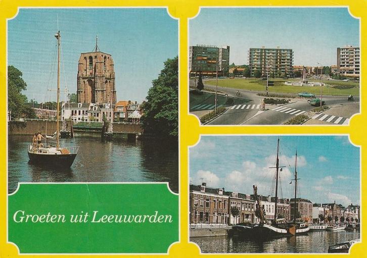 LEEUWARDEN Oldehove Hotel Haven Groeten, Verzamelen, Ansichtkaarten | Nederland, Gelopen, Friesland, 1980 tot heden, Verzenden