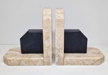 Marmeren Art Deco boekensteunen. beschikbaar voor biedingen