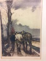 Kleurenetsen van Ferdinand Jean Luigini, Ophalen