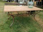 Tuintafel /terras / Serre tafel, Tuin en Terras, Tuintafels, Ophalen, Gebruikt, Rechthoekig, Hout