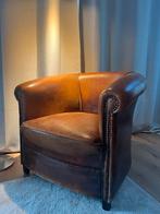 Mooie Schaapsleren Fauteuil, Ophalen of Verzenden, Gebruikt, Leer, 75 tot 100 cm