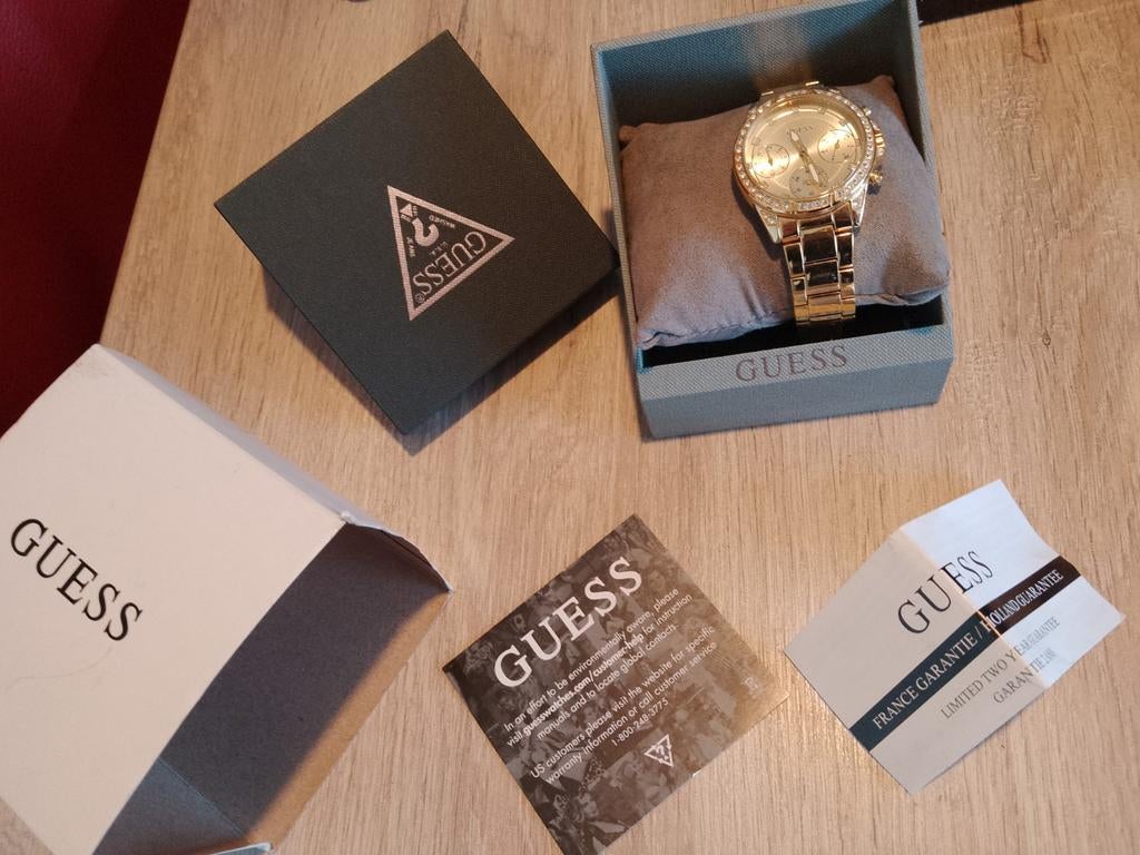Originele Guess horloge, Ophalen of Verzenden, Staal, Overige merken