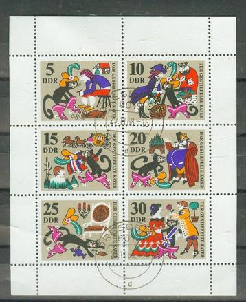 DDR 1968, Kleinbogen Michel 1426 - 1431, gestempeld. beschikbaar voor biedingen