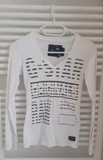 G-star longsleeve merk tshirt maat xs 34 wit gstar dames, Verzenden, Wit, Zo goed als nieuw, Maat 34 (XS) of kleiner