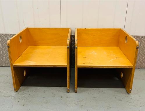 Rolf kubusstoeltjes peuterstoel kubus kleuterschool stoel, Kinderen en Baby's, Kinderkamer | Tafels en Stoelen, Gebruikt, Stoel(en)