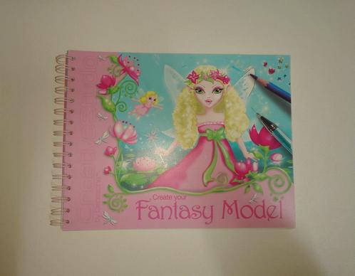 Topmodel Top Model kleurboek tekenboek Fantasy Model, Hobby en Vrije tijd, Tekenen, Papier, Schets- of Tekenboek, Ophalen of Verzenden