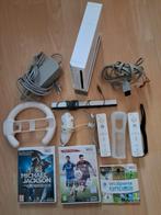 Wii spelcomputer met spellen en controllers, Spelcomputers en Games, Spelcomputers | Nintendo Wii, Ophalen of Verzenden, Zo goed als nieuw