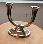 Puntgave Art deco kandelaar, Ophalen, Zilver