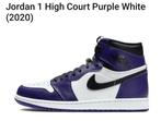 Air Jordan 1 High Court Purple 2020 - size 40,5, Kleding | Heren, Schoenen, Overige kleuren, Ophalen of Verzenden, Nike Air Jordan