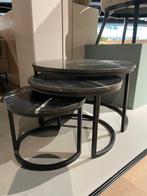 Marmeren salontafel set van 3. Vaste prijs!, 50 tot 100 cm, Minder dan 50 cm, Overige materialen, Rond