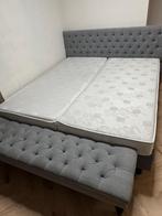 Barok Boxspring 180x200 + Bankje, Ophalen, Gebruikt, Tweepersoons, 180 cm