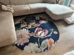 Essenza rond vloerkleed blauw met bloemen 175cm, Huis en Inrichting, Stoffering | Tapijten en Kleden, Ophalen, Gebruikt, Blauw
