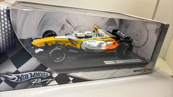 F1 Renault ing r27 heikki kovalainen hot wheels 1.18 beschikbaar voor biedingen