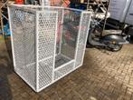 Metalen container met geperforeerde wanden magazijn kar, Ophalen