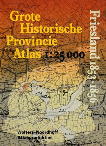 Friesland 1853-1856 Grote Historische Provincie Atlas Hardco beschikbaar voor biedingen