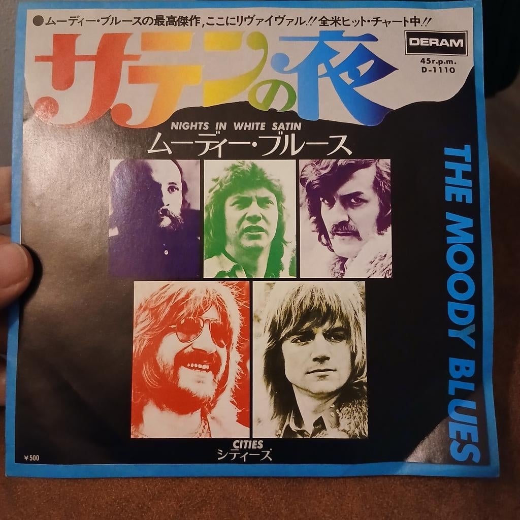 The Moody Blues - Nights In White Satin 7" Single Japan, 7 inch, Single, Ophalen of Verzenden, Zo goed als nieuw