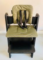 Kidsmill kinderstoel zwart met groene hoes, Kinderen en Baby's, Kinderstoelen, Ophalen of Verzenden, Gebruikt, Meegroeistoel