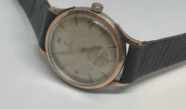 Omega automatische vintage horloge – werkt niet,, Antiek en Kunst, Antiek | Klokken, Ophalen of Verzenden