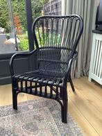 Rotal stoel fauteuil zwart, Ophalen, Zo goed als nieuw, Riet of Rotan