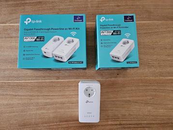 TP-Link TL-WPA8631P Kit WiFi AV1300 + 2 extra Wifi extender  beschikbaar voor biedingen