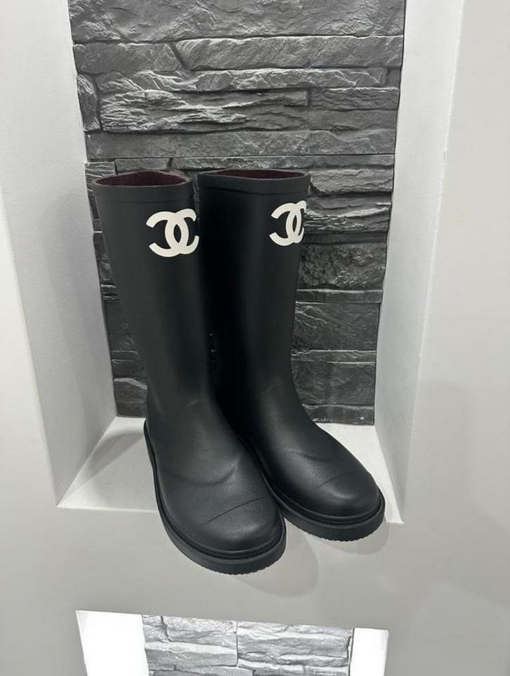 REGENLAARZEN (CC), Kleding | Dames, Schoenen, Zo goed als nieuw, Regenlaarzen, Zwart, Ophalen of Verzenden