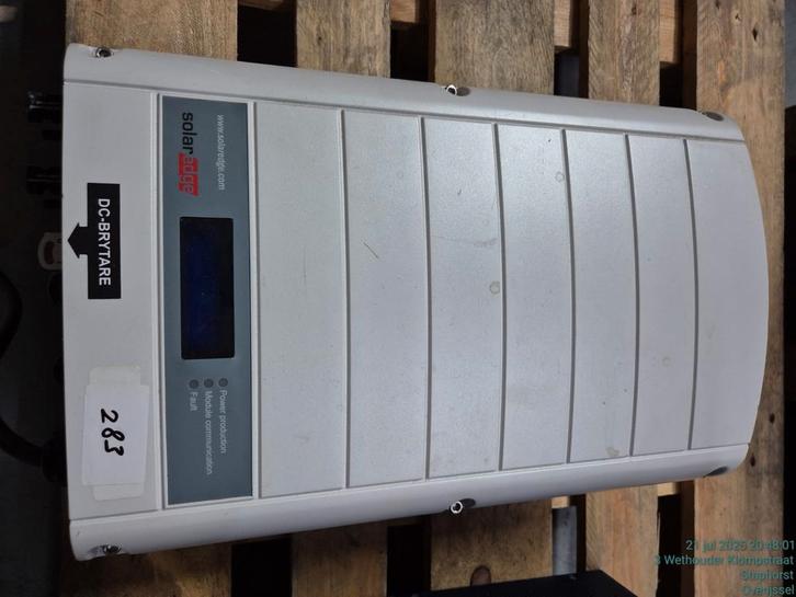 SolarEdge SE7K Omvormer - Gebruikt, Hobby en Vrije tijd, Elektronica-componenten, Gebruikt, Ophalen of Verzenden