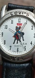 Vintage Levi's Polshorloge met Cowboy Design, Overige merken, Staal, Polshorloge, Ophalen of Verzenden