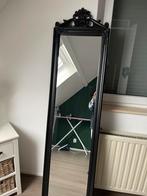 Zwarte pas spiegel met barok lijst, Huis en Inrichting, Woonaccessoires | Spiegels, Minder dan 50 cm, Ophalen of Verzenden, Zo goed als nieuw