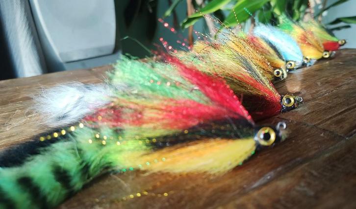 Mooie snoekstreamers droog gewicht 6-8 gr, Watersport en Boten, Hengelsport | Roofvissen, Nieuw, Overige typen, Ophalen of Verzenden