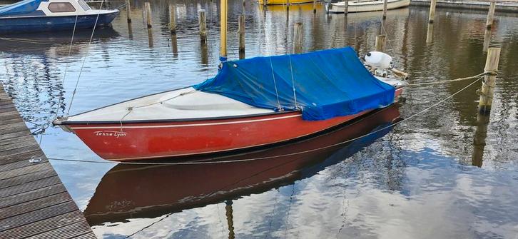 Bruiser 600 zeilboot, hefkiel, Watersport en Boten, Zeilen en Zeiltoebehoren, Gebruikt, Minder dan 15 m², Ophalen