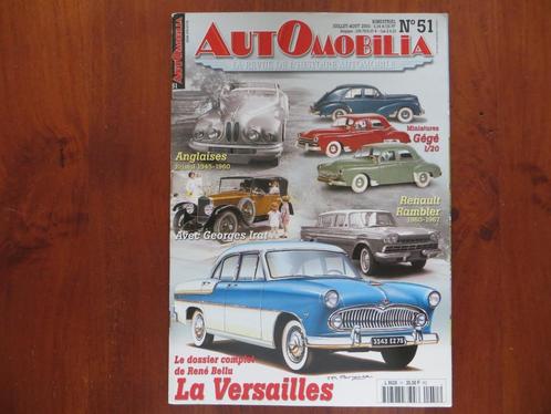 Automobilia nr. 51 Bristol, Simca Versailles, Triumph TR, Boeken, Auto's | Folders en Tijdschriften, Nieuw, Renault, Ophalen of Verzenden