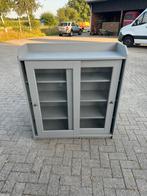 Hauga ikea vitrinekast (grijs), Huis en Inrichting, Kasten | Vitrinekasten, Ophalen, 100 tot 150 cm, 25 tot 50 cm, Glas