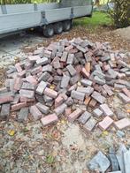 Gebruikte beton klinkers - 12m2 - Rood/Zwart, Tuin en Terras, Ophalen of Verzenden