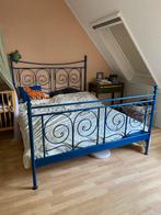 Ikea noresund ledikant 160x200, Huis en Inrichting, Slaapkamer | Bedden, Blauw, Tweepersoons, Ophalen of Verzenden, Zo goed als nieuw