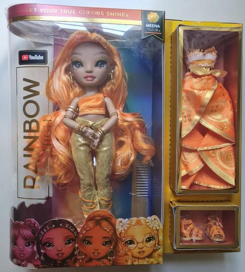 Rainbow High pop Meena Fleur, Kinderen en Baby's, Speelgoed | Poppen, Nieuw, Barbie, Verzenden