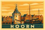 Hoofdtoren Hoorn Artdeco A3 formaat, Antiek en Kunst, Ophalen of Verzenden