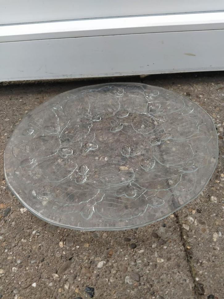 Vintage Fruitschaal met Decor, Antiek en Kunst, Antiek | Schalen, Verzenden