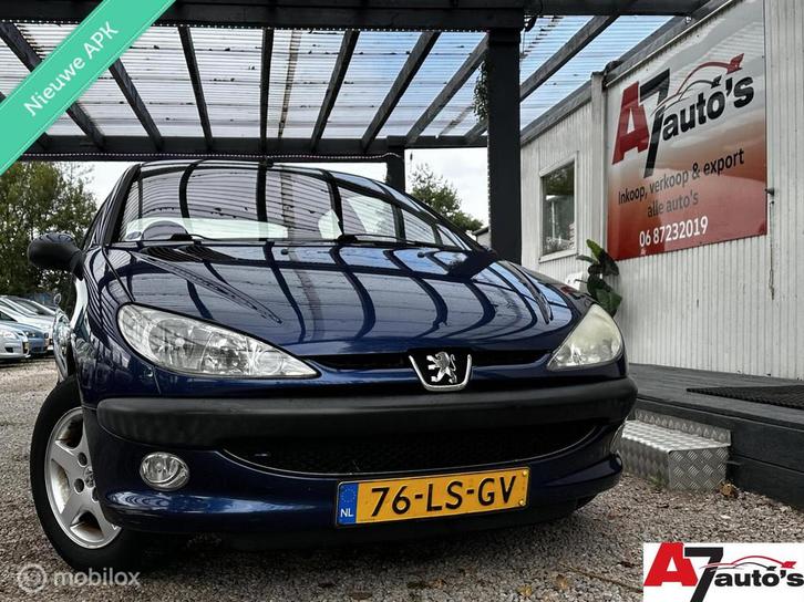 Peugeot 206 1.4 Nieuwe APK, Auto's, Peugeot, Bedrijf, Te koop, Airbags, Airconditioning, Alarm, Centrale vergrendeling, Elektrische buitenspiegels