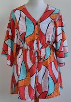 Shein wit/oranje playsuit mt. 40/42 (L), Kleding | Dames, Jumpsuits, Maat 38/40 (M), Oranje, Ophalen of Verzenden, Zo goed als nieuw