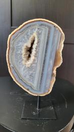Agaat op standaard, Verzamelen, Mineralen en Fossielen, Ophalen of Verzenden