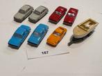 187 Wiking N formaat: 7 auto's + aanhanger met boot, Overige merken, Gebruikt, Gelijkstroom of Wisselstroom, Overige typen