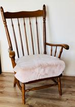Houten Fauteuil Vintage Stijl, Ophalen, Gebruikt, Minder dan 75 cm, 50 tot 75 cm