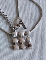 MEXX zilveren (925) ketting VASTE hanger met TIJGEROOG, Sieraden, Tassen en Uiterlijk, Kettingen, Ophalen, Zo goed als nieuw, Met edelsteen