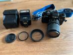 Minolta X-700 met Minolta Zoom 28-85mm + flitser, Audio, Tv en Foto, Fotocamera's Analoog, Ophalen of Verzenden, Gebruikt, Spiegelreflex