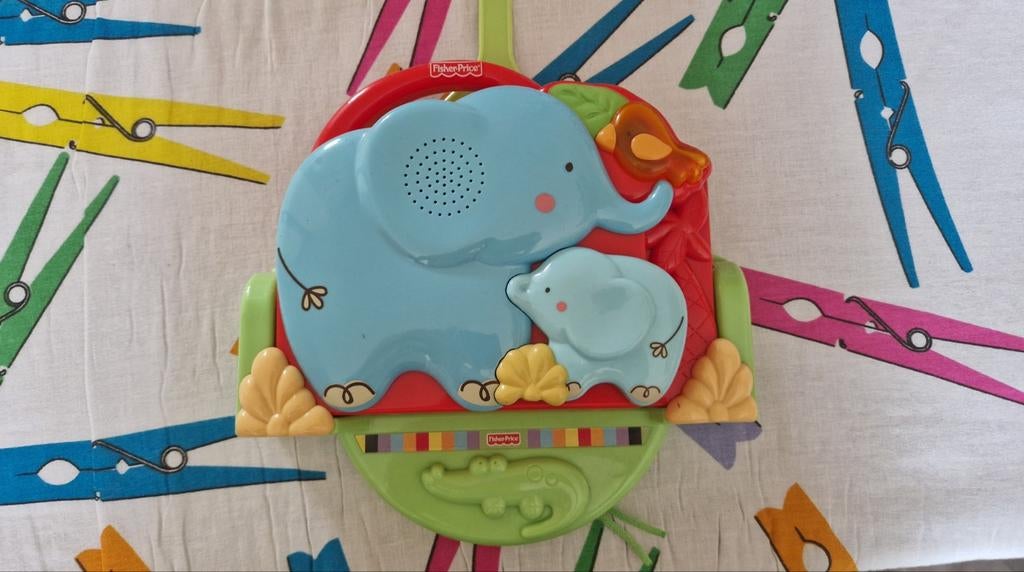 Fisher-Price Muziekmobiel met Licht en Geluid, Ophalen of Verzenden, Zo goed als nieuw, Mobiel, Met licht